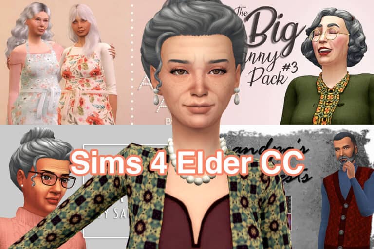Sims 4 Elder CC Featured Image