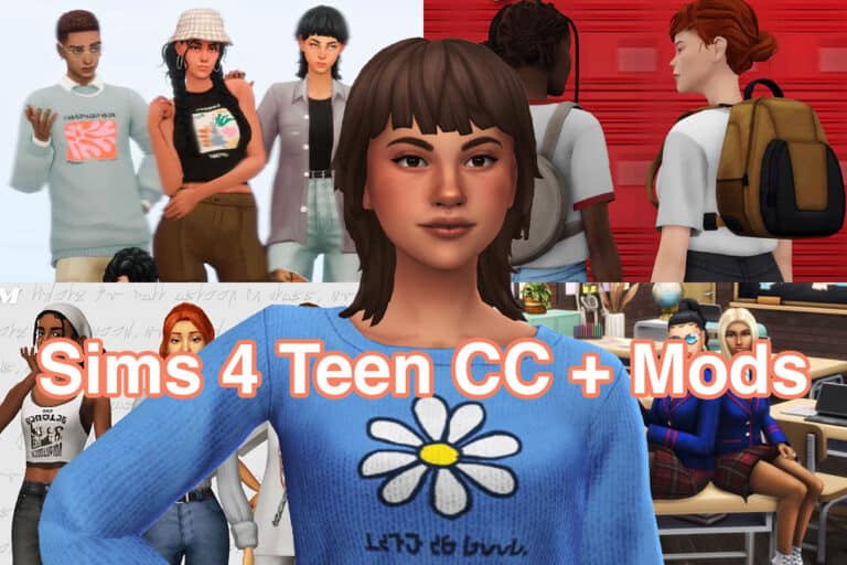 Sims 4 Teen CC and Mods: Teen Clothes, Teen Furniture, Teen Gameplay Mods and More — Featured Image