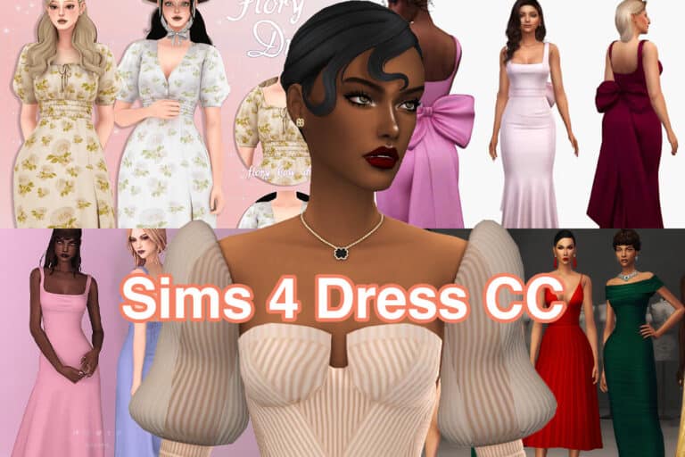 Sims 4 Dress CC Featured Image