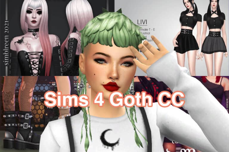 Sims 4 Goth CC Featured Image