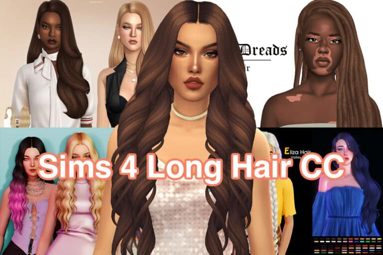 Sims 4 Long Hair CC Featured Image