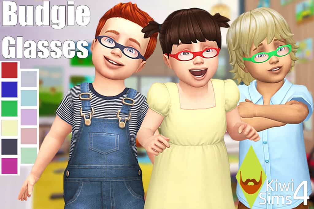Budgie Glasses for Toddlers by Kiwi Sims 4