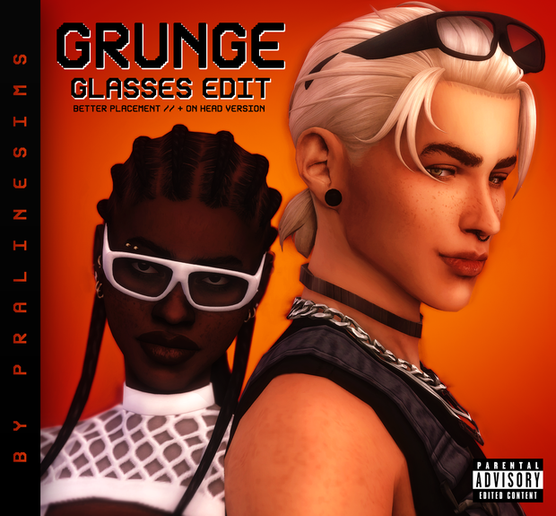 Grunge Glasses Edit by Pralinesims