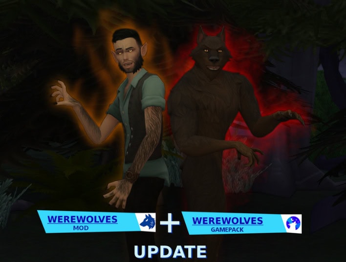 Spinning Plumbob's werewolf vs the EA werewolf